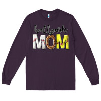 Plum ballpark mom Long Sleeve Tee - texasbilliewilder