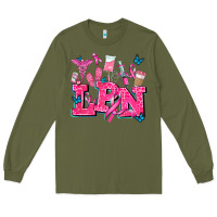 Army Green lpn cancer  nurse with Long Sleeve Tee - AdoDesignShop