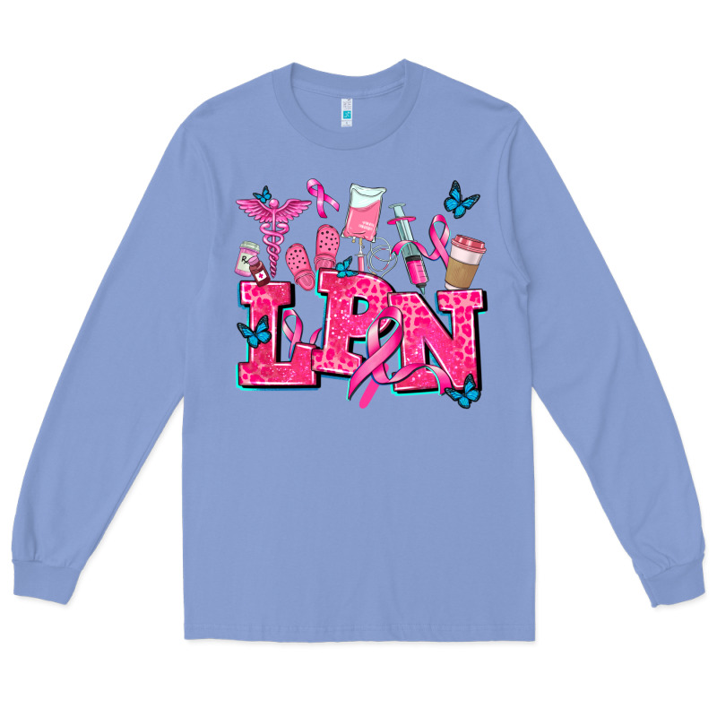 Lpn Cancer  Nurse With Long Sleeve Tee by AdoDesignShop | Teevron