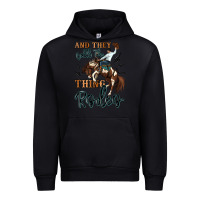 Black and they call the thing rodeo cowboy Urban Hoodie - MaliasSmallBusiness