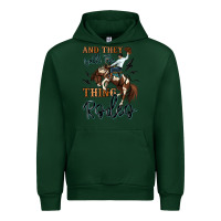 Forest Green and they call the thing rodeo cowboy Urban Hoodie - MaliasSmallBusiness