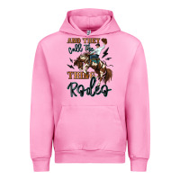 Fuchsia Pink and they call the thing rodeo cowboy Urban Hoodie - MaliasSmallBusiness