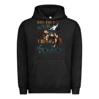 Pigment Black and they call the thing rodeo cowboy Urban Hoodie - MaliasSmallBusiness