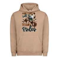 Pigment Burro and they call the thing rodeo cowboy Urban Hoodie - MaliasSmallBusiness