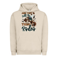 Pigment French Oak and they call the thing rodeo cowboy Urban Hoodie - MaliasSmallBusiness