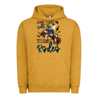 Pigment Peanut Butter and they call the thing rodeo cowboy Urban Hoodie - MaliasSmallBusiness