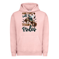 Pigment Salmon and they call the thing rodeo cowboy Urban Hoodie - MaliasSmallBusiness