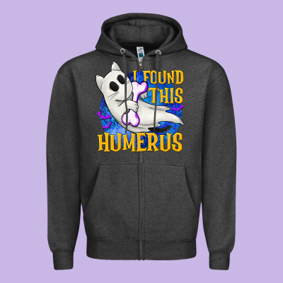 I Found This Humerus Zipper Hoodie Designed By Texasbilliewilder