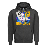 Charcoal Heather I Found This Humerus Zipper Hoodie - texasbilliewilder