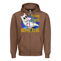 Chestnut I Found This Humerus Zipper Hoodie - texasbilliewilder