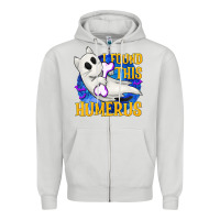 Dove Grey I Found This Humerus Zipper Hoodie - texasbilliewilder