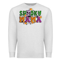 Oatmeal Heather Spooky mama Premium Sweatshirt - Artiststas