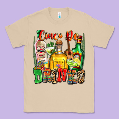 Cinco De Drinko Classic Tee Designed By Zillion Design Studio