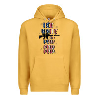 Mustard red white and pew pew pew Premium Hoodie - MaliasSmallBusiness