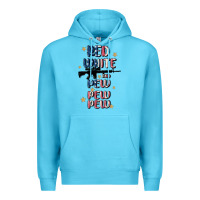 Ocean Blue red white and pew pew pew Premium Hoodie - MaliasSmallBusiness