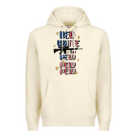 Sandshell red white and pew pew pew Premium Hoodie - MaliasSmallBusiness