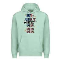 Seafoam red white and pew pew pew Premium Hoodie - MaliasSmallBusiness