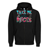 Black take me to the races Zipper Hoodie - Zillion Design Studio