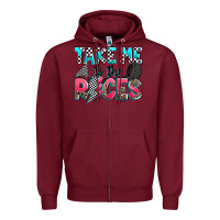 Burgundy take me to the races Zipper Hoodie - Zillion Design Studio