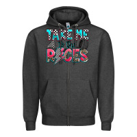 Charcoal Heather take me to the races Zipper Hoodie - Zillion Design Studio