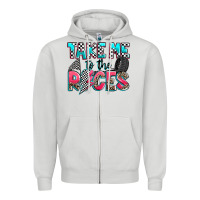 Dove Grey take me to the races Zipper Hoodie - Zillion Design Studio