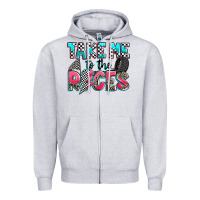 Heather Grey take me to the races Zipper Hoodie - Zillion Design Studio