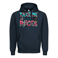 Navy take me to the races Zipper Hoodie - Zillion Design Studio