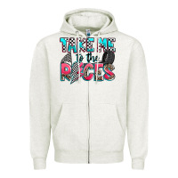 Oatmeal Heather take me to the races Zipper Hoodie - Zillion Design Studio