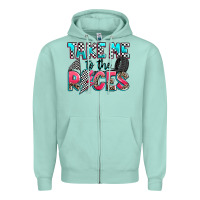Seafoam take me to the races Zipper Hoodie - Zillion Design Studio
