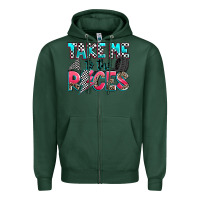 Sports Green take me to the races Zipper Hoodie - Zillion Design Studio