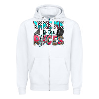 White take me to the races Zipper Hoodie - Zillion Design Studio