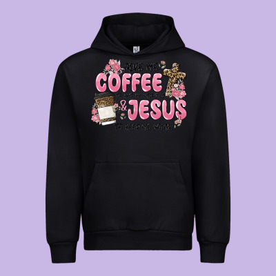 Give Me Coffee Jesus Urban Hoodie Designed By Maliassmallbusiness