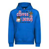 Cobalt give me coffee jesus Urban Hoodie - MaliasSmallBusiness