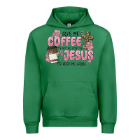 Emerald give me coffee jesus Urban Hoodie - MaliasSmallBusiness