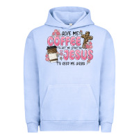 Pigment Grape Ice give me coffee jesus Urban Hoodie - MaliasSmallBusiness