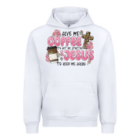 White give me coffee jesus Urban Hoodie - MaliasSmallBusiness