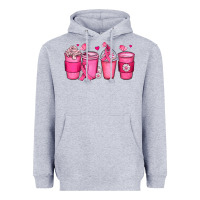 Heather Grey breast cancer coffee cups Heavyweight Hoodie - JahusDesignShop