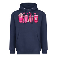 Navy breast cancer coffee cups Heavyweight Hoodie - JahusDesignShop