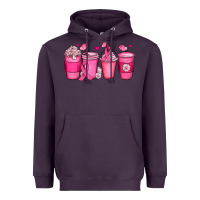 Breast Cancer Coffee Cups Heavyweight Hoodie | Teevron