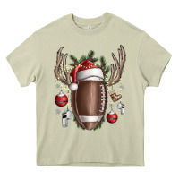Mossy christmas football Heavy Core Tee - SublimationCraftShop