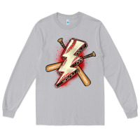 Moon Dust baseball lightning bolt Long Sleeve Tee - Zillion Design Studio