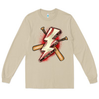 Mushroom baseball lightning bolt Long Sleeve Tee - Zillion Design Studio