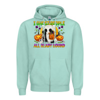 Seafoam I Ghost People All Ready Round Zipper Hoodie - texasbilliewilder