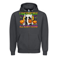 Smoke I Ghost People All Ready Round Zipper Hoodie - texasbilliewilder