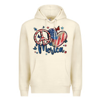 Sandshell peace love 'merica Premium Hoodie - MaliasSmallBusiness