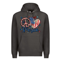 Smoke peace love 'merica Premium Hoodie - MaliasSmallBusiness