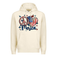 Tofu peace love 'merica Premium Hoodie - MaliasSmallBusiness