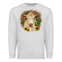 Dove Grey charolais leopard cactus sunflower Premium Sweatshirt - JahusDesignShop