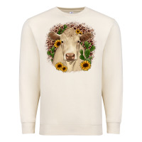 Sandshell charolais leopard cactus sunflower Premium Sweatshirt - JahusDesignShop
