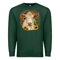 Sports Green charolais leopard cactus sunflower Premium Sweatshirt - JahusDesignShop